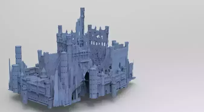 Middle ages castle  3D model