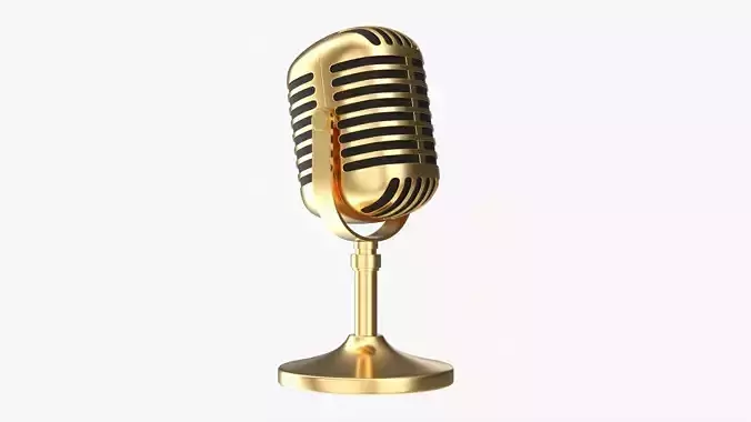 Cardioid microphone 02 3D model