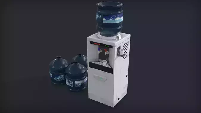 Water Dispencer - PBR - Game Ready Free low-poly 3D model