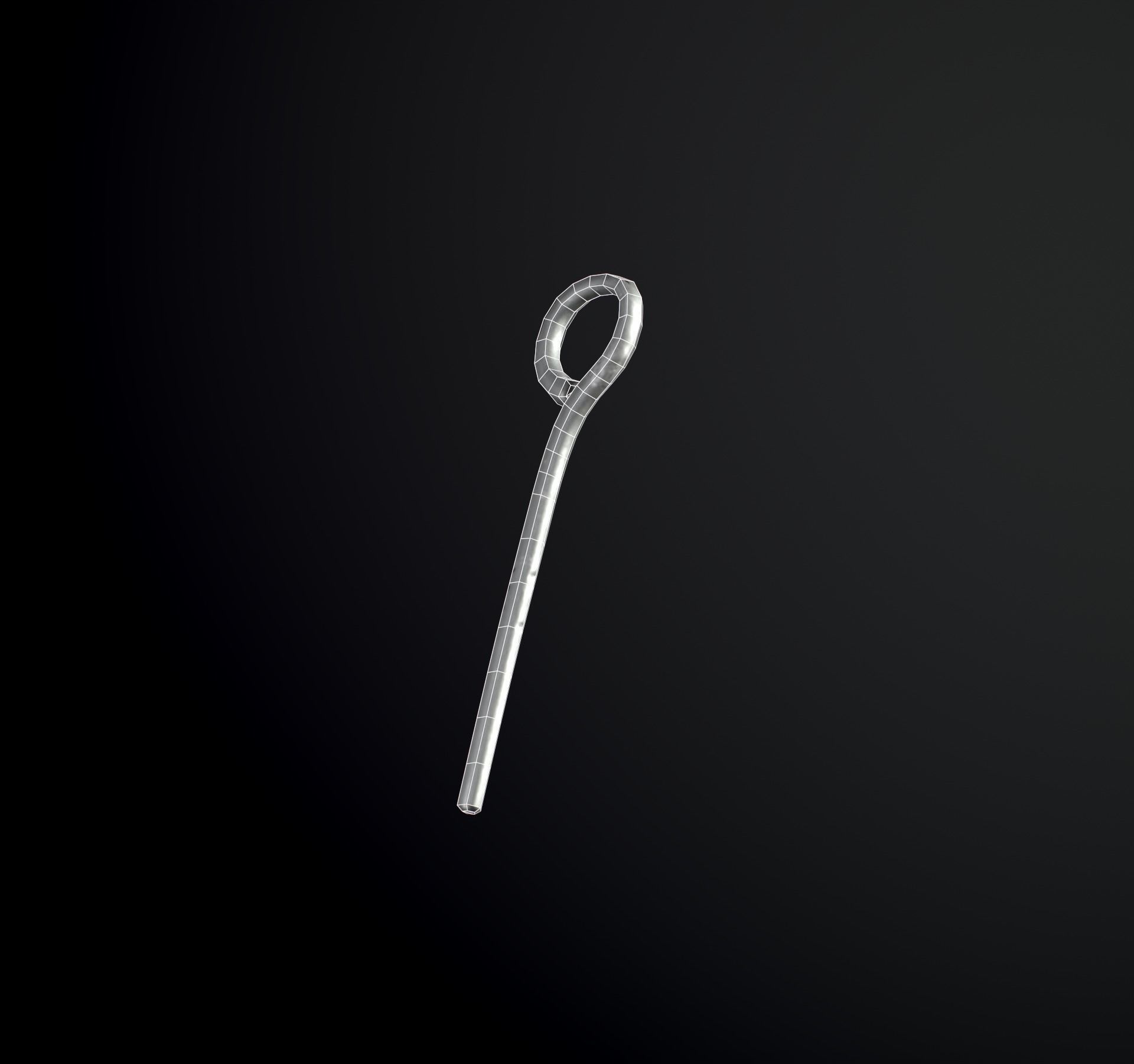 Old Street Lantern Goat Design Low-poly 3D model_27