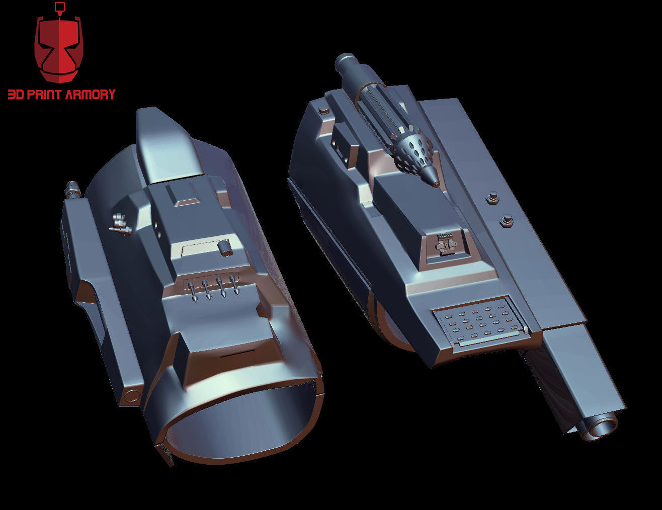 Boba Fett Mandalorian Gauntlets v2 3D model_4