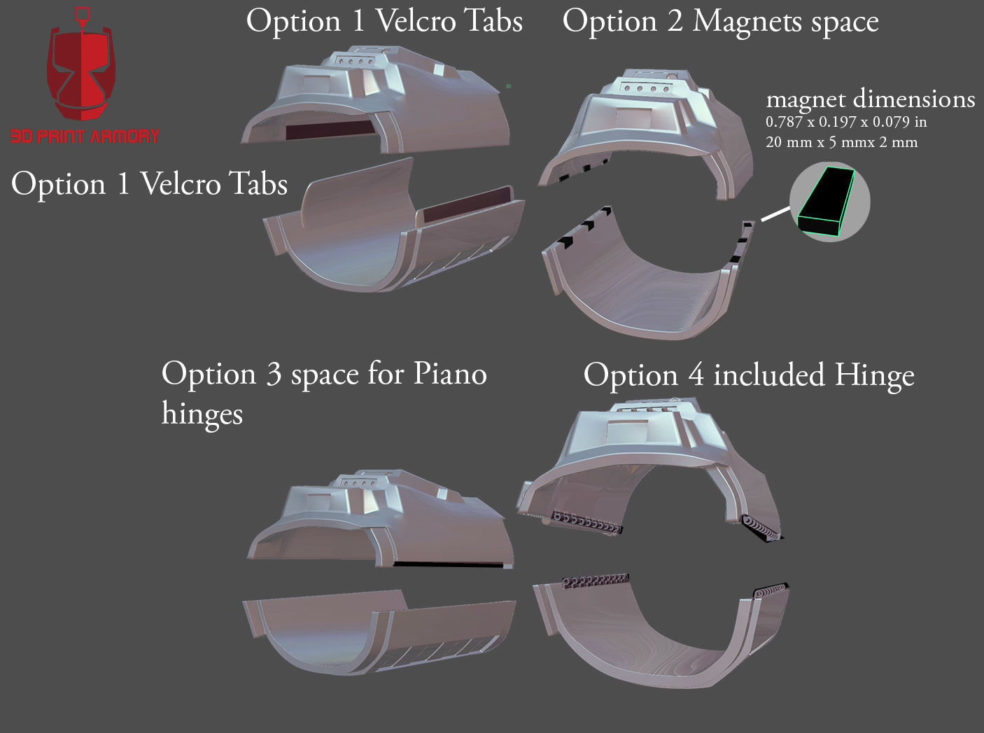 Boba Fett Mandalorian Gauntlets v2 3D model_6