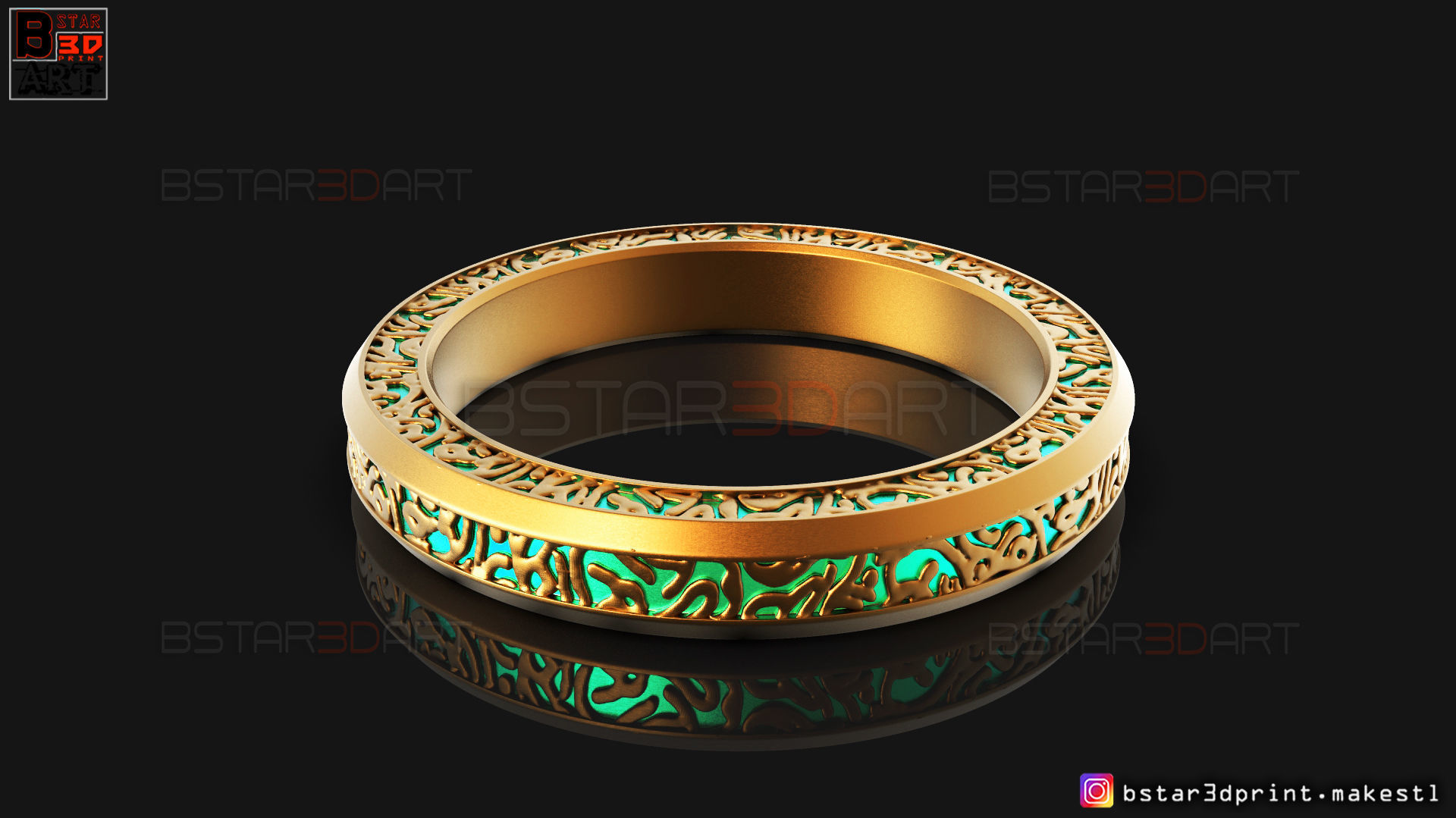 Shang Chi Ring  - Shang Chi bracelet - Marvel Comics 3D print model_9