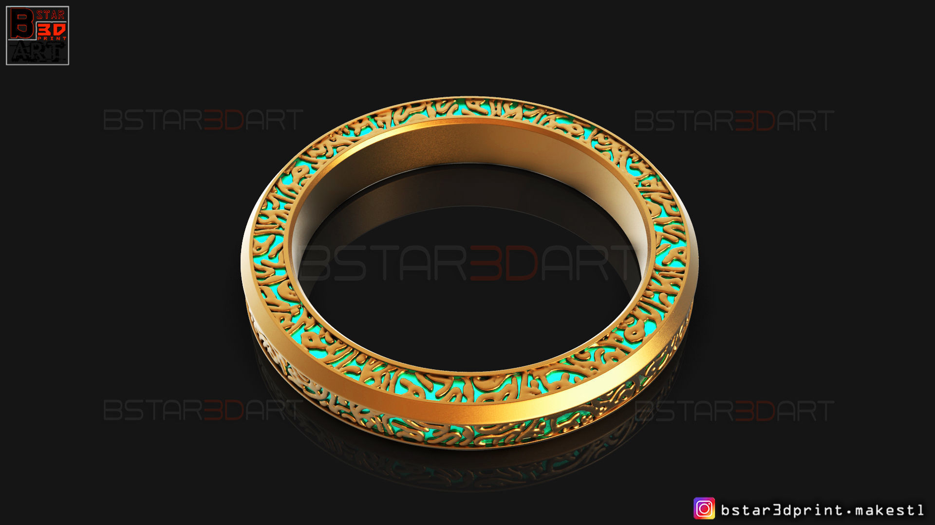 Shang Chi Ring  - Shang Chi bracelet - Marvel Comics 3D print model_10