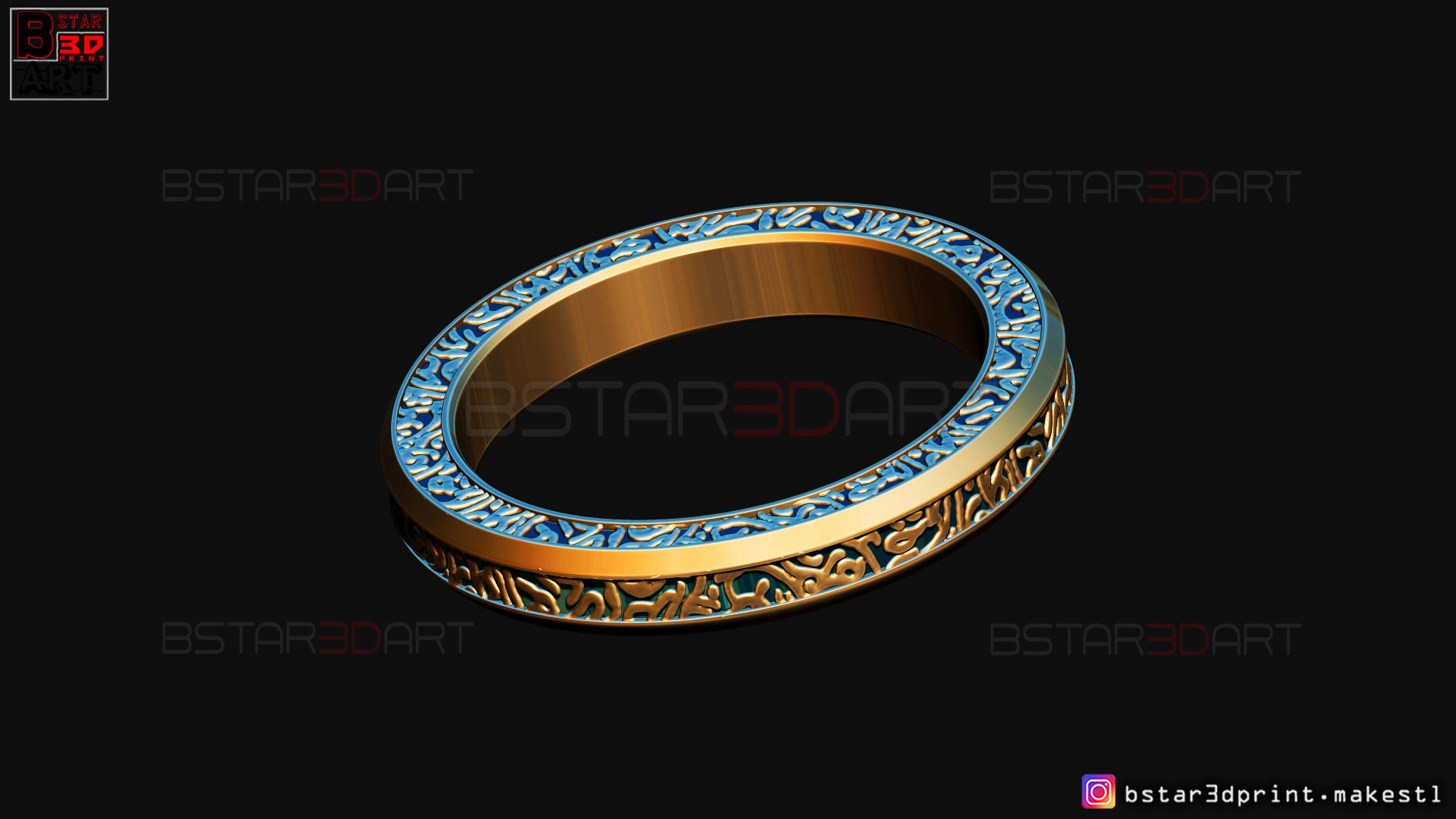 Shang Chi Ring  - Shang Chi bracelet - Marvel Comics 3D print model_19