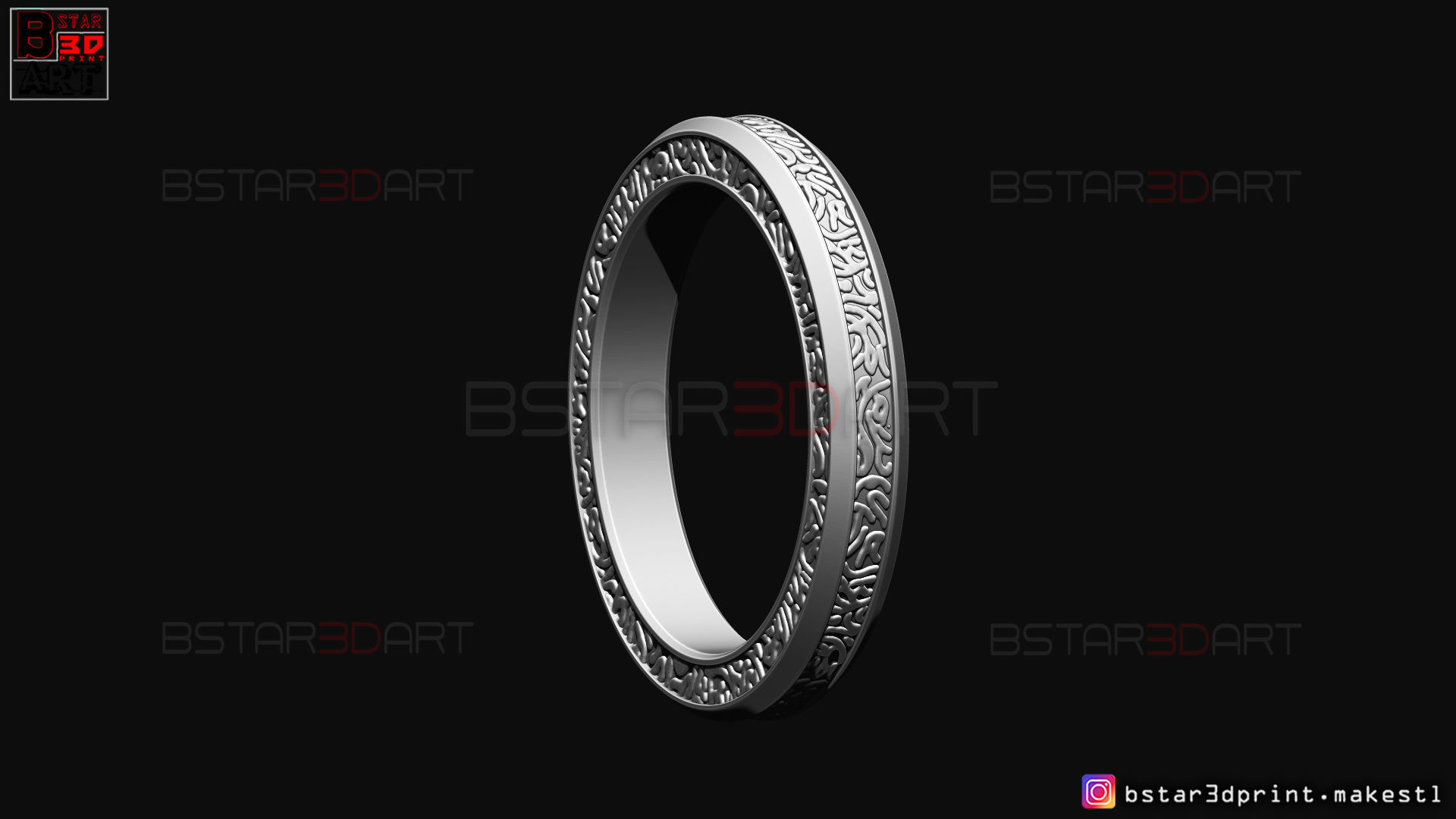 Shang Chi Ring  - Shang Chi bracelet - Marvel Comics 3D print model_21