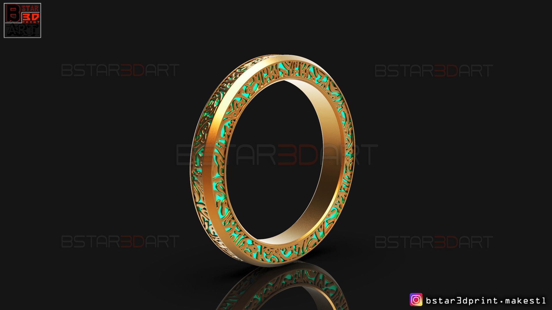 Shang Chi Ring  - Shang Chi bracelet - Marvel Comics 3D print model_11