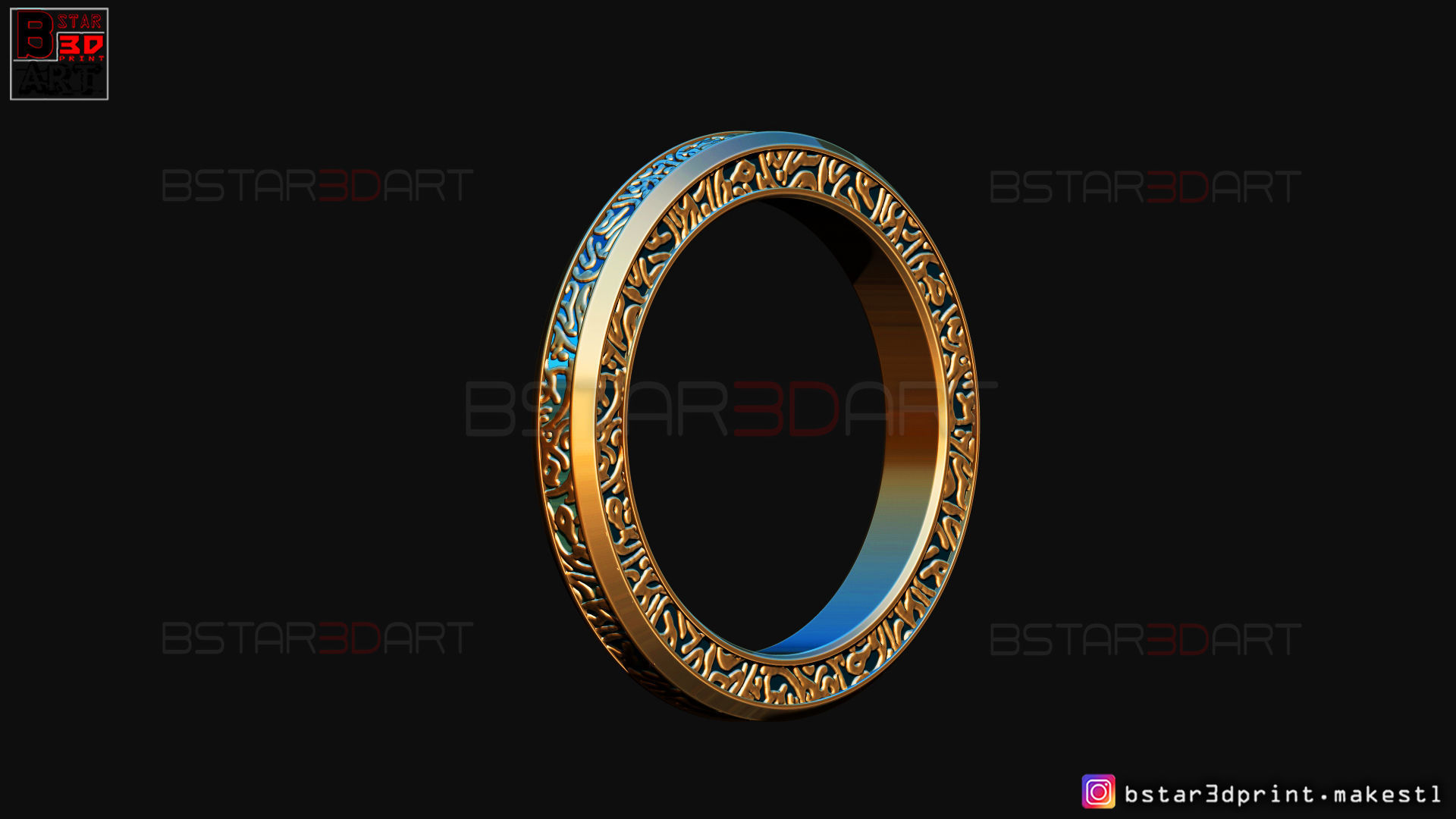 Shang Chi Ring  - Shang Chi bracelet - Marvel Comics 3D print model_18