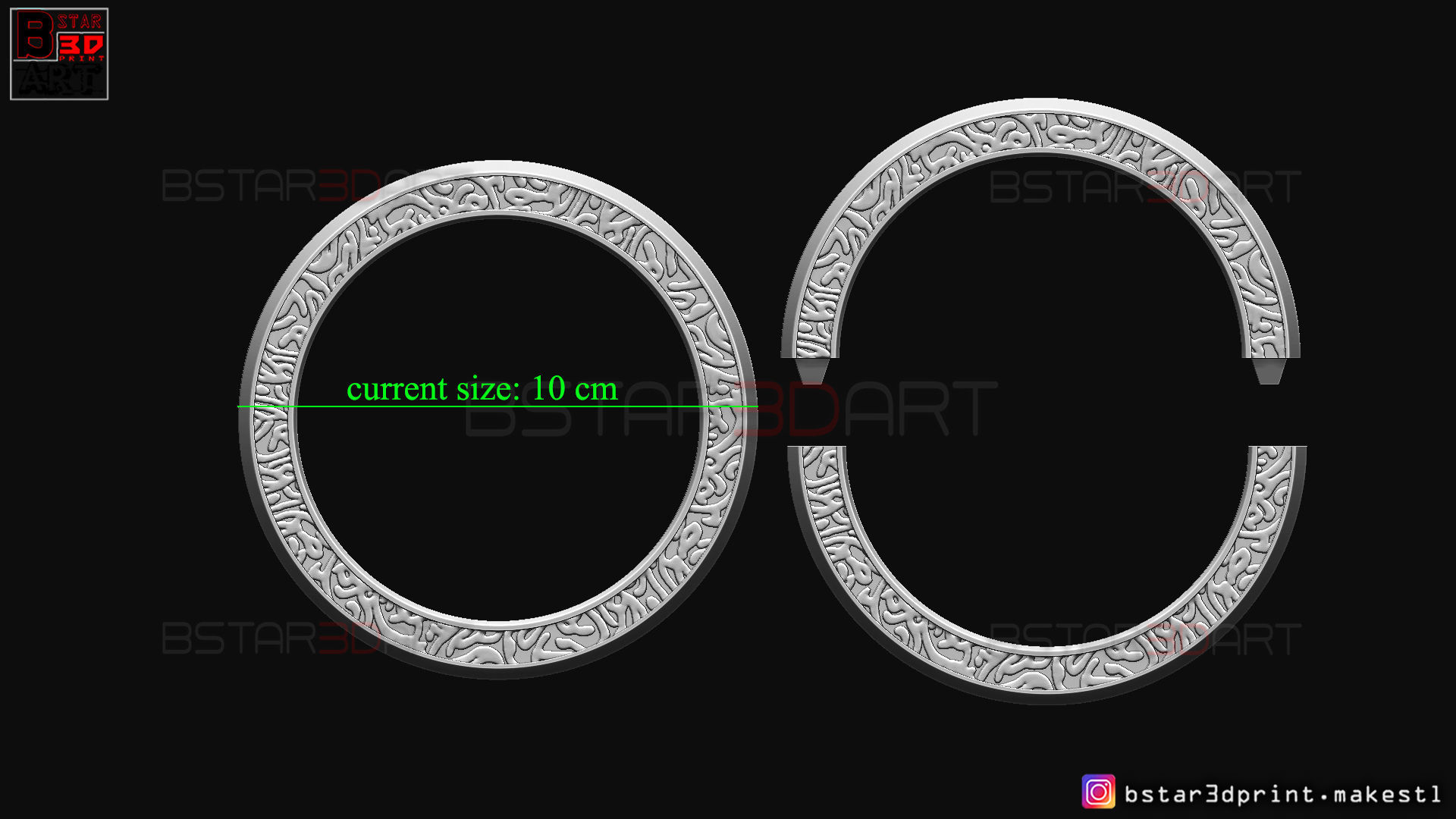 Shang Chi Ring  - Shang Chi bracelet - Marvel Comics 3D print model_26
