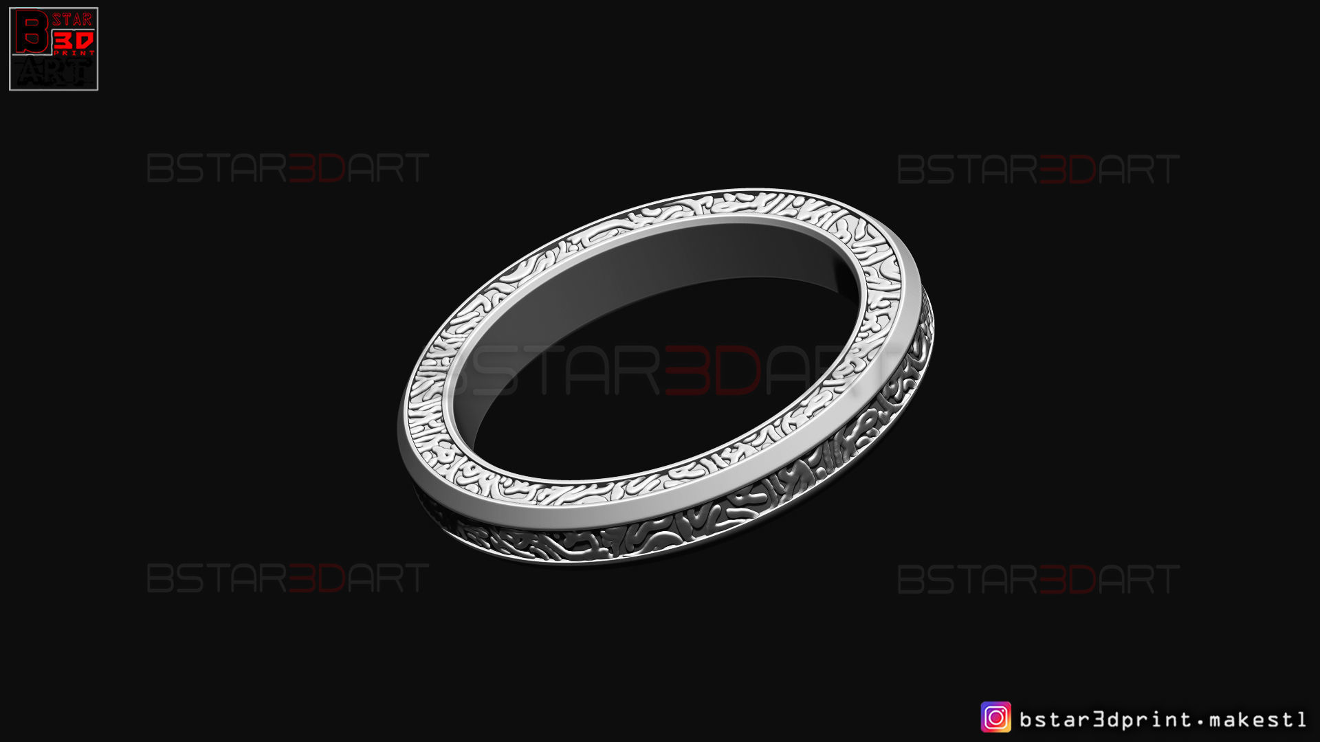 Shang Chi Ring  - Shang Chi bracelet - Marvel Comics 3D print model_24