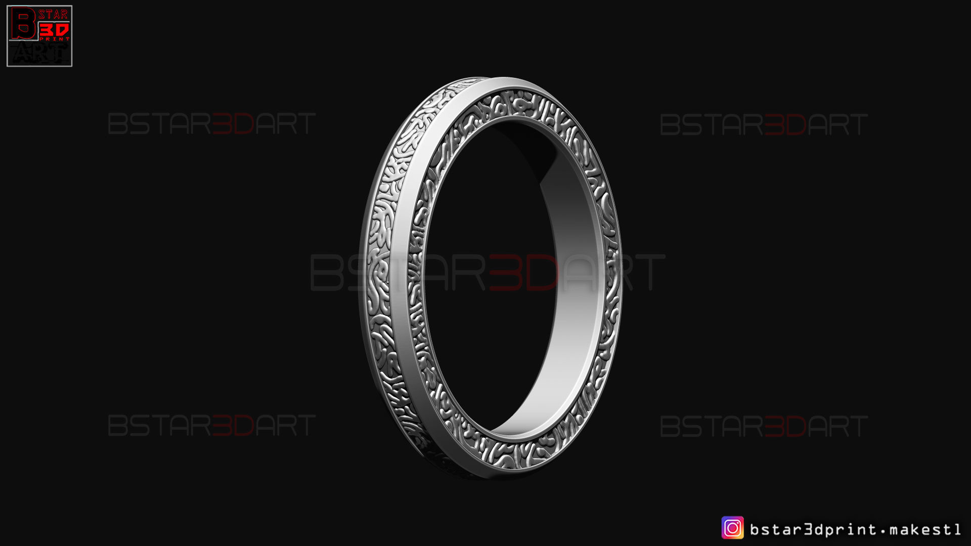 Shang Chi Ring  - Shang Chi bracelet - Marvel Comics 3D print model_23