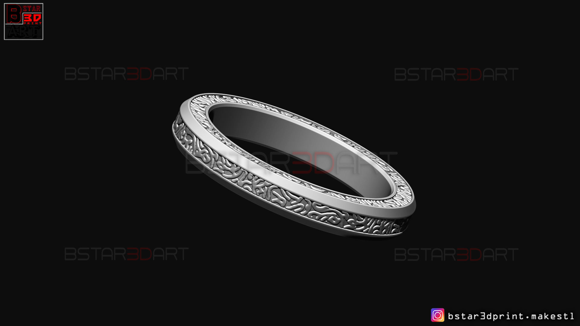 Shang Chi Ring  - Shang Chi bracelet - Marvel Comics 3D print model_25