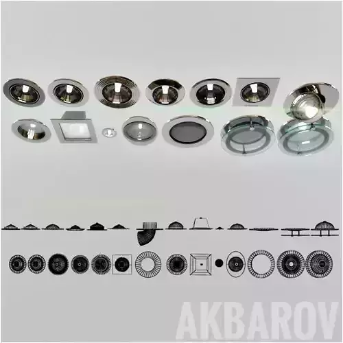 lightS downlight with gold finish