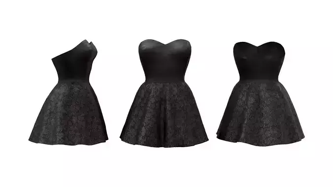 Strapless Little Black Dress