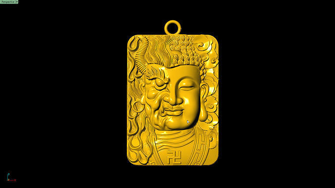 Devil and Buddha pendant 3D print model
