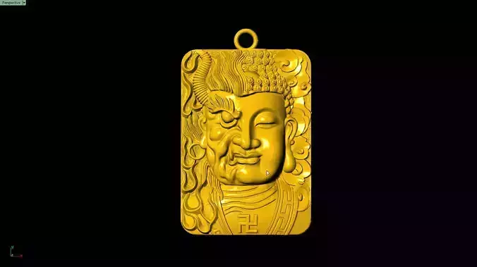 Devil and Buddha pendant