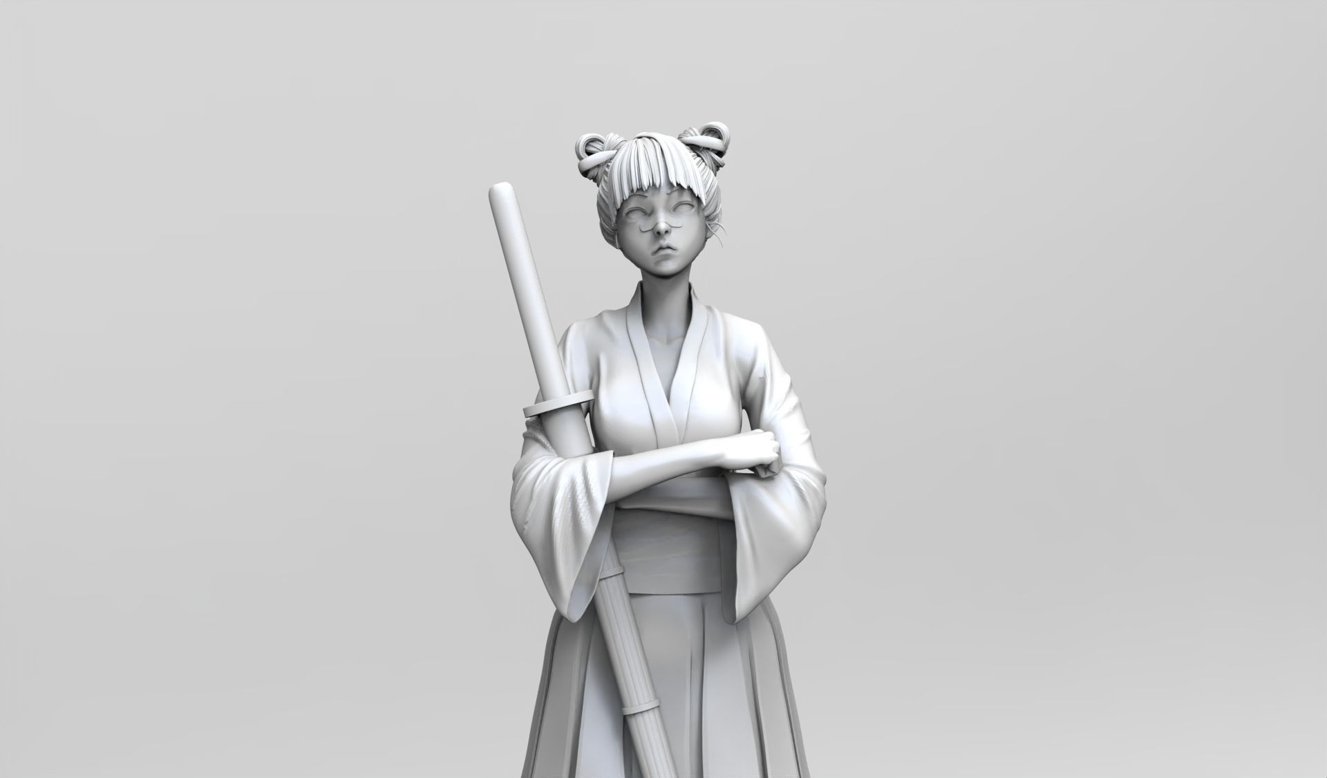NARUTO Tenten 3D print model_6