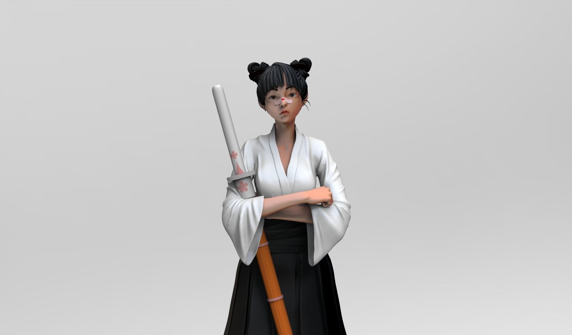 NARUTO Tenten 3D print model_7