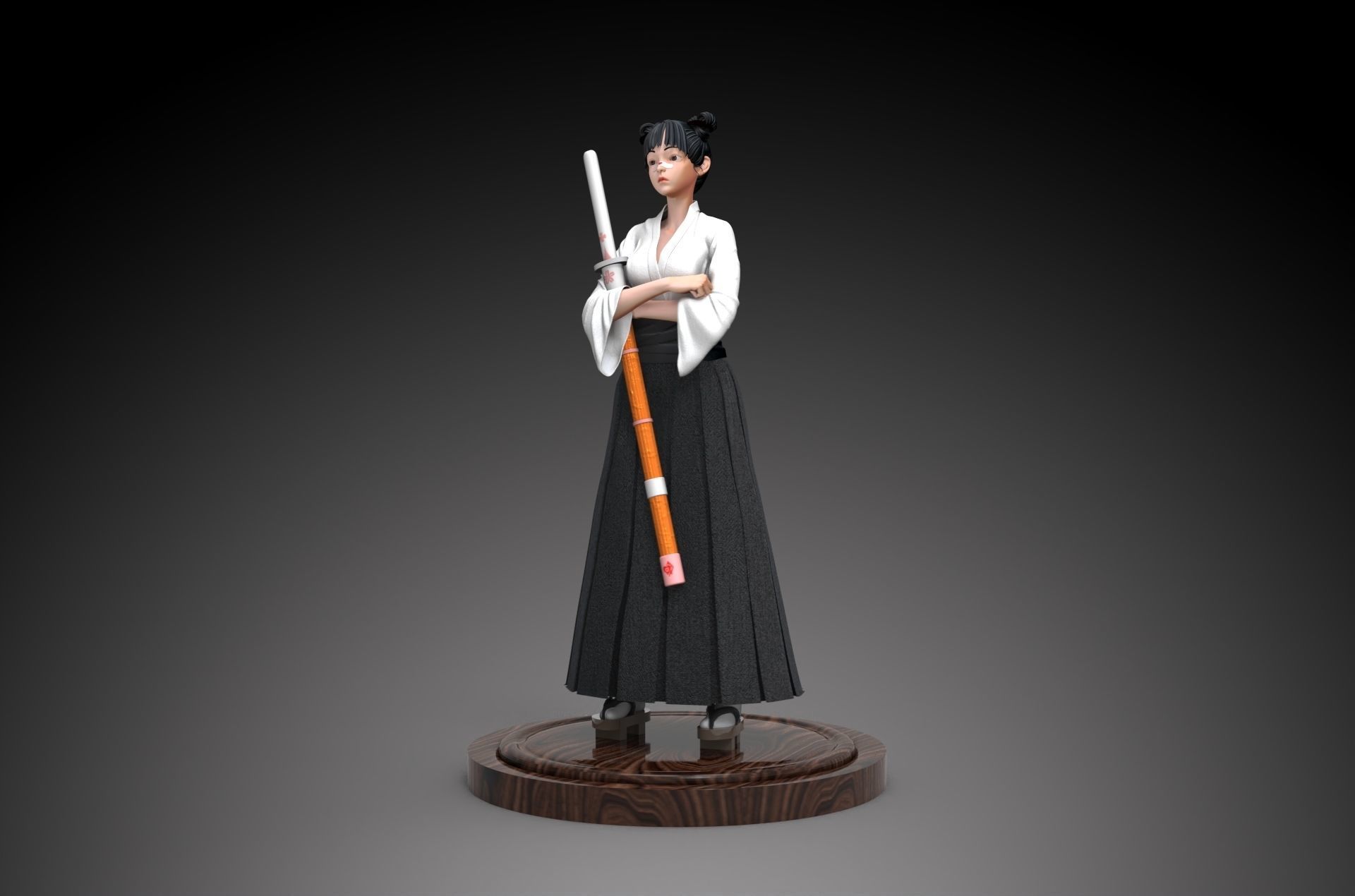 NARUTO Tenten 3D print model_1