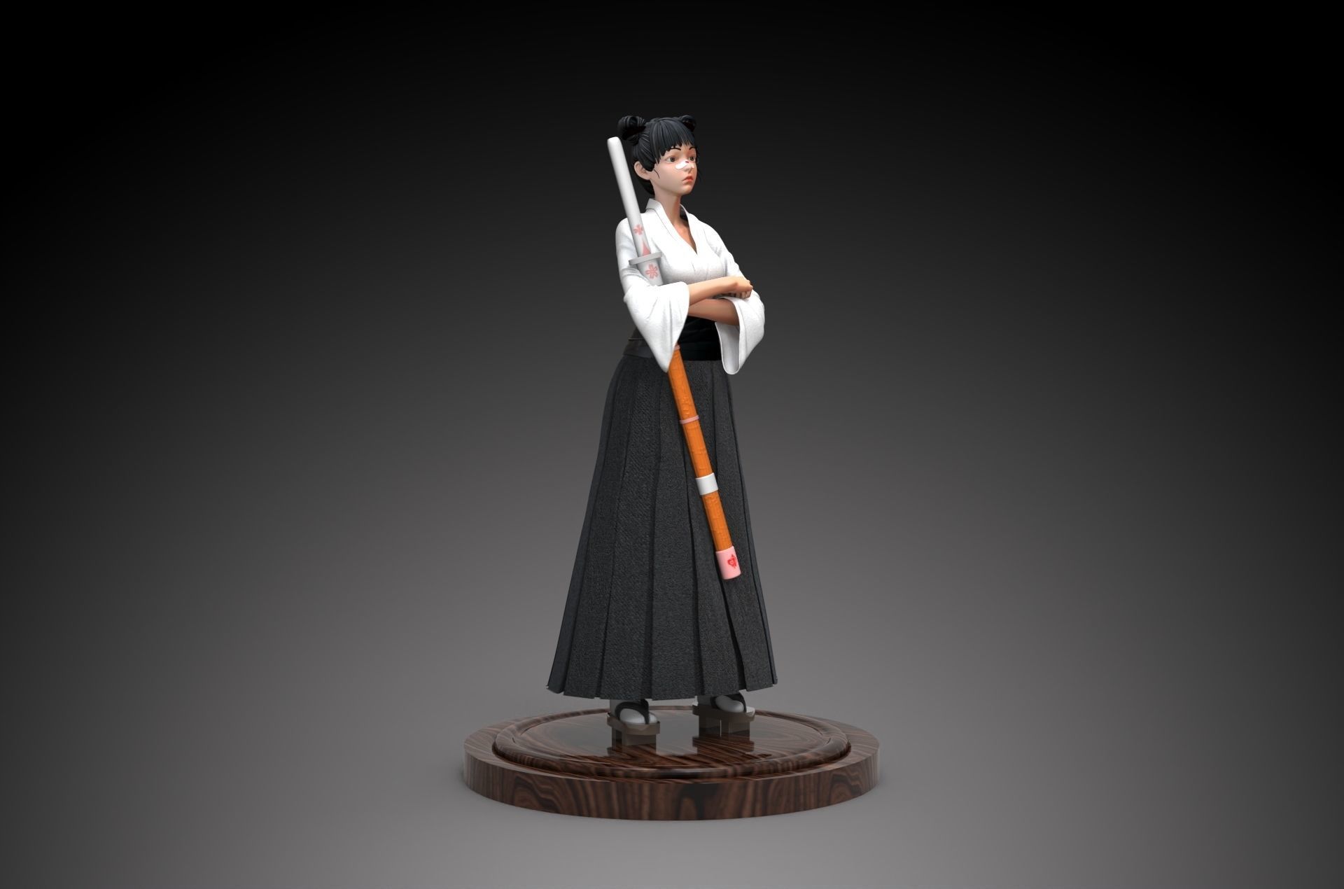 NARUTO Tenten 3D print model_2