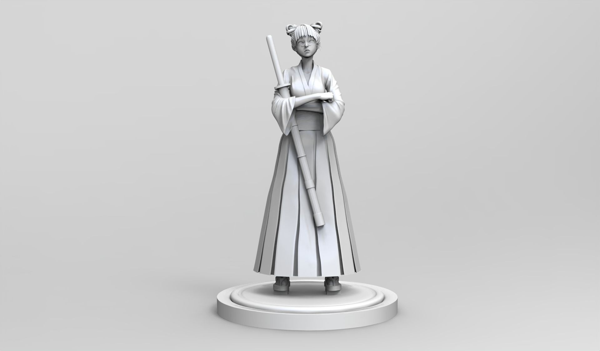 NARUTO Tenten 3D print model_5