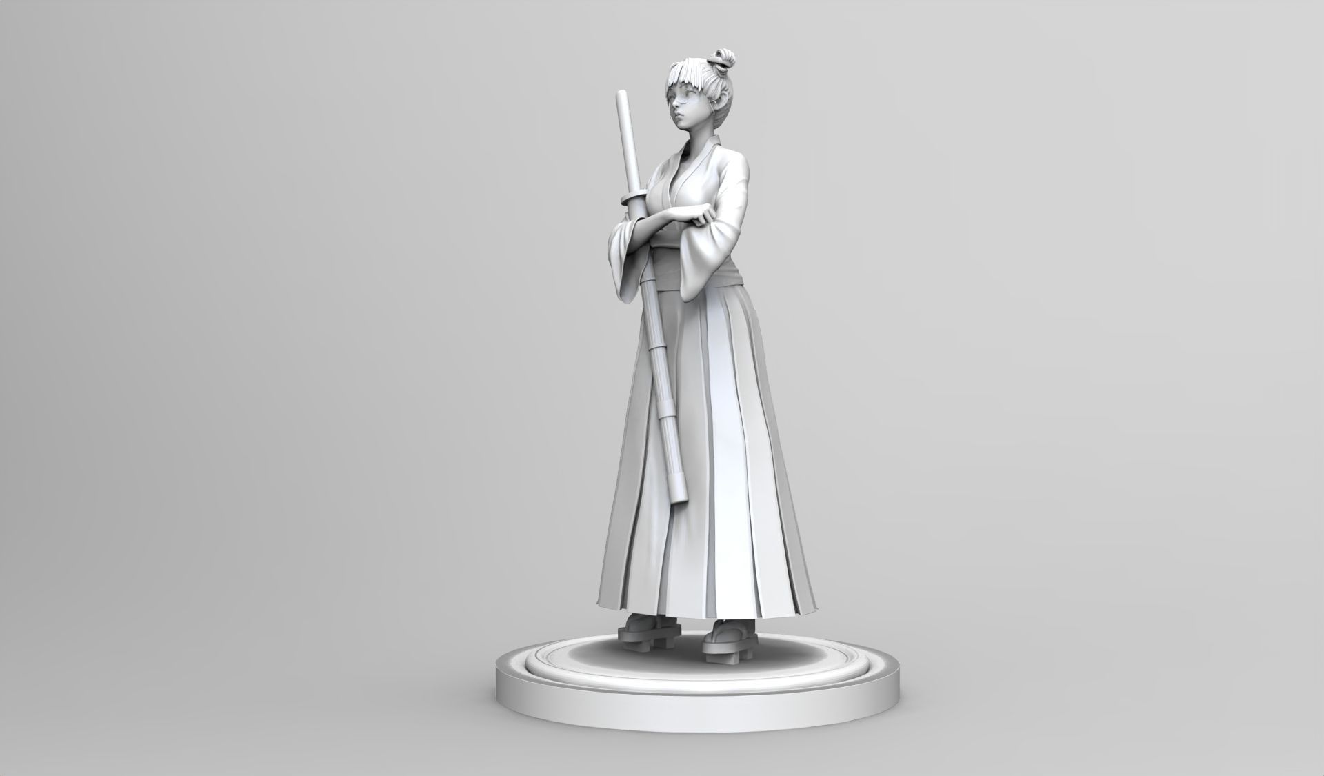 NARUTO Tenten 3D print model_3