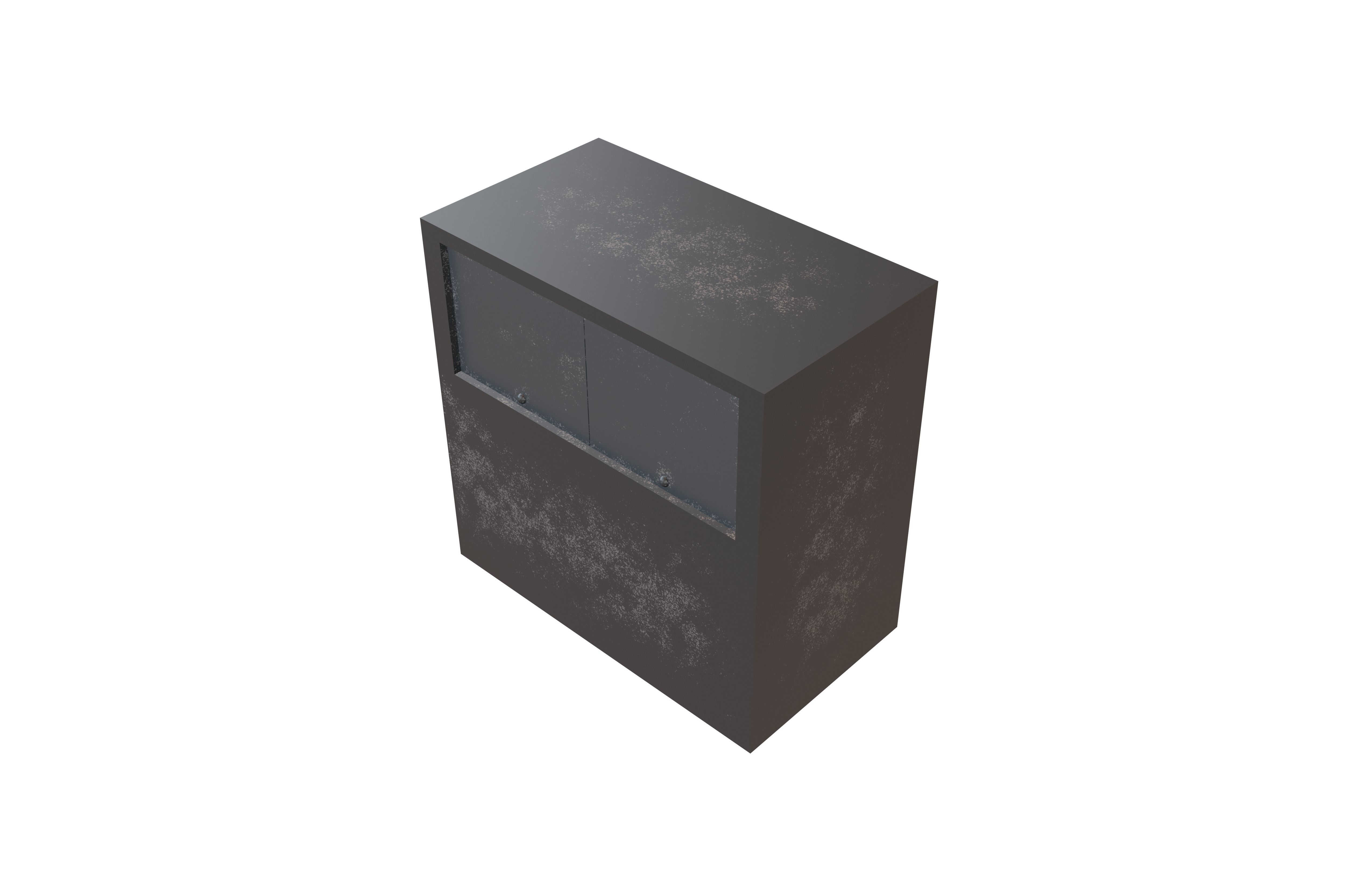 Park Rubbish Bin v1 002 Low-poly 3D model_2