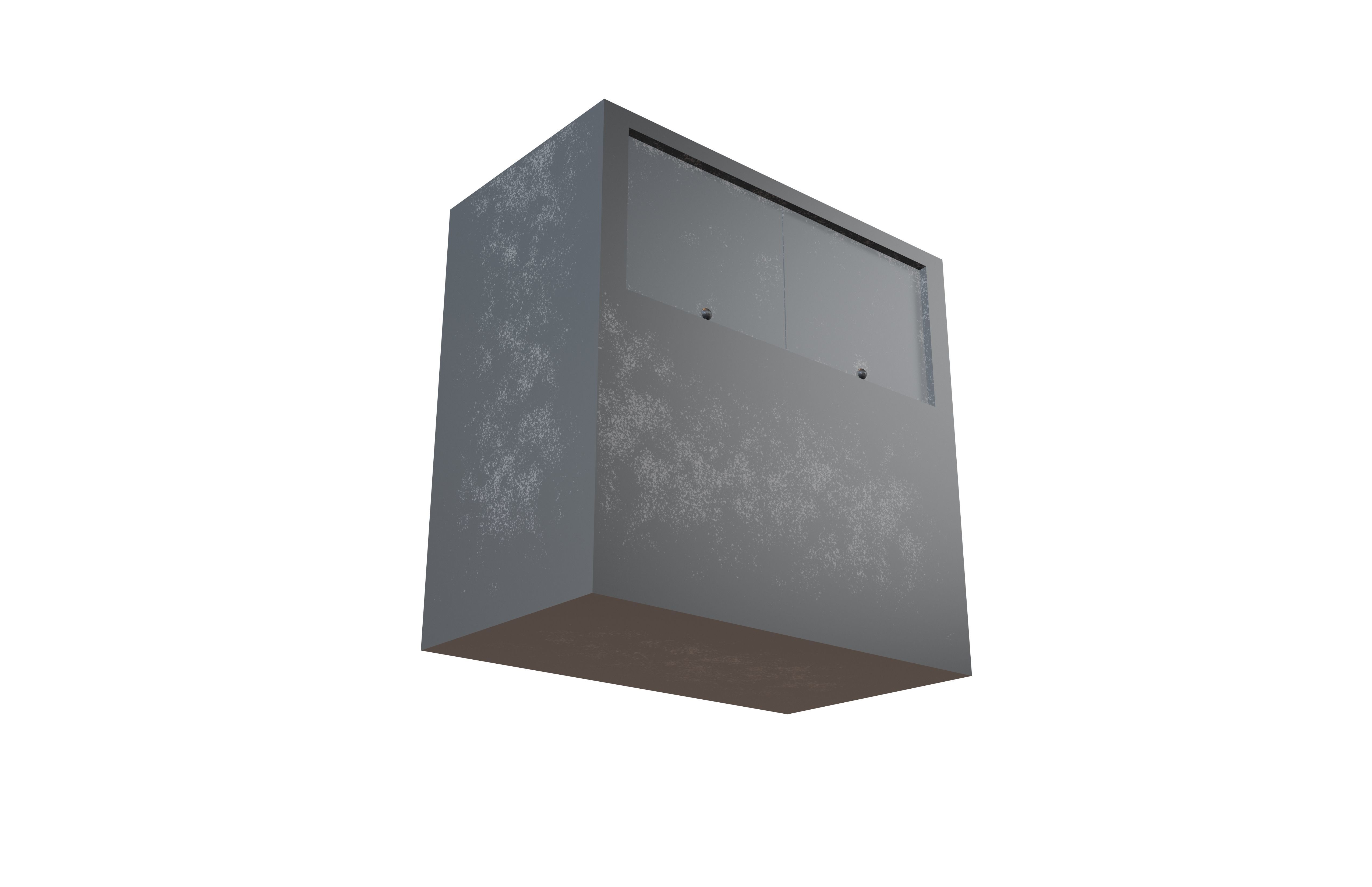 Park Rubbish Bin v1 002 Low-poly 3D model_3