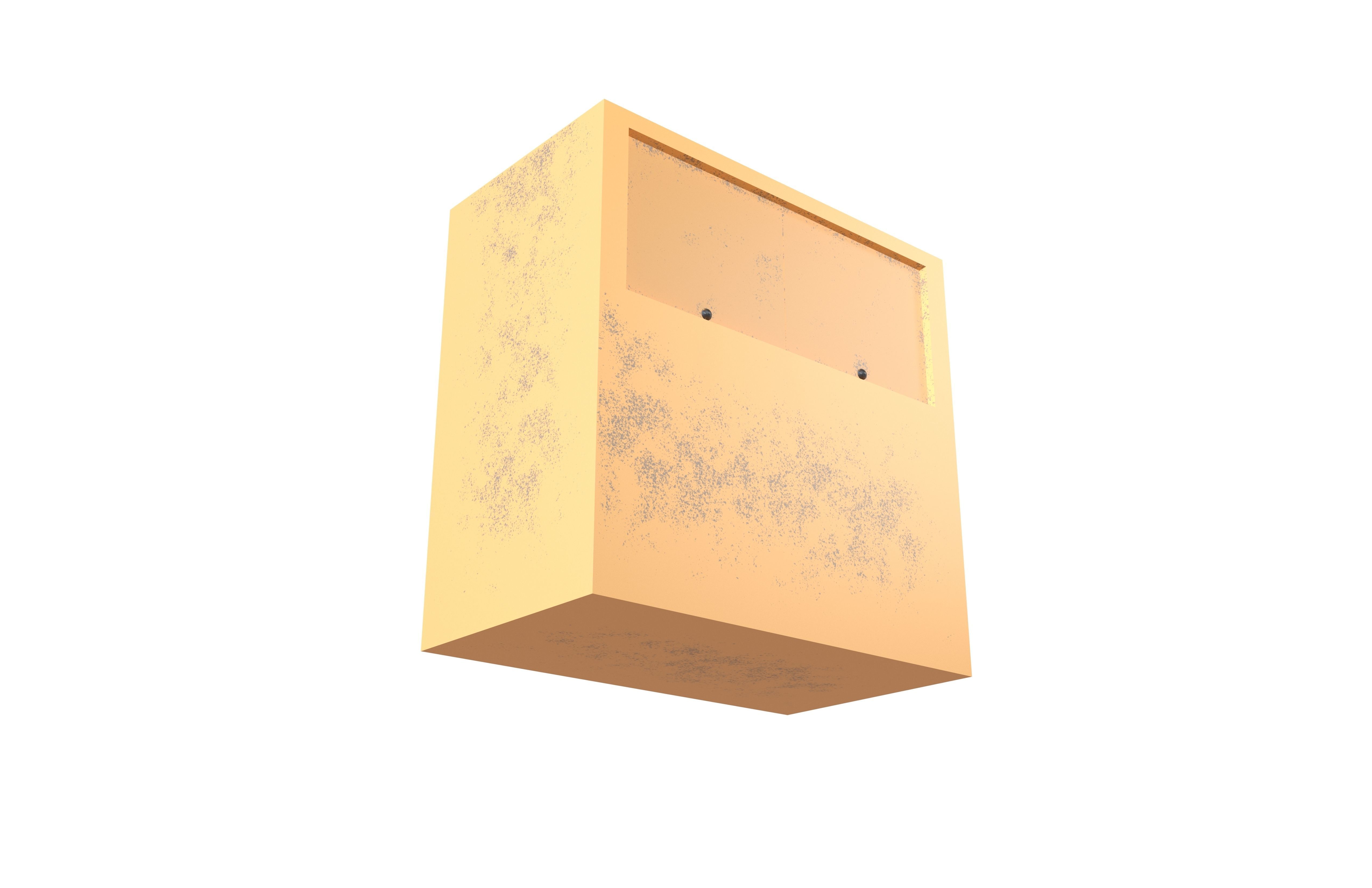 Park Rubbish Bin v1 004 Low-poly 3D model_3