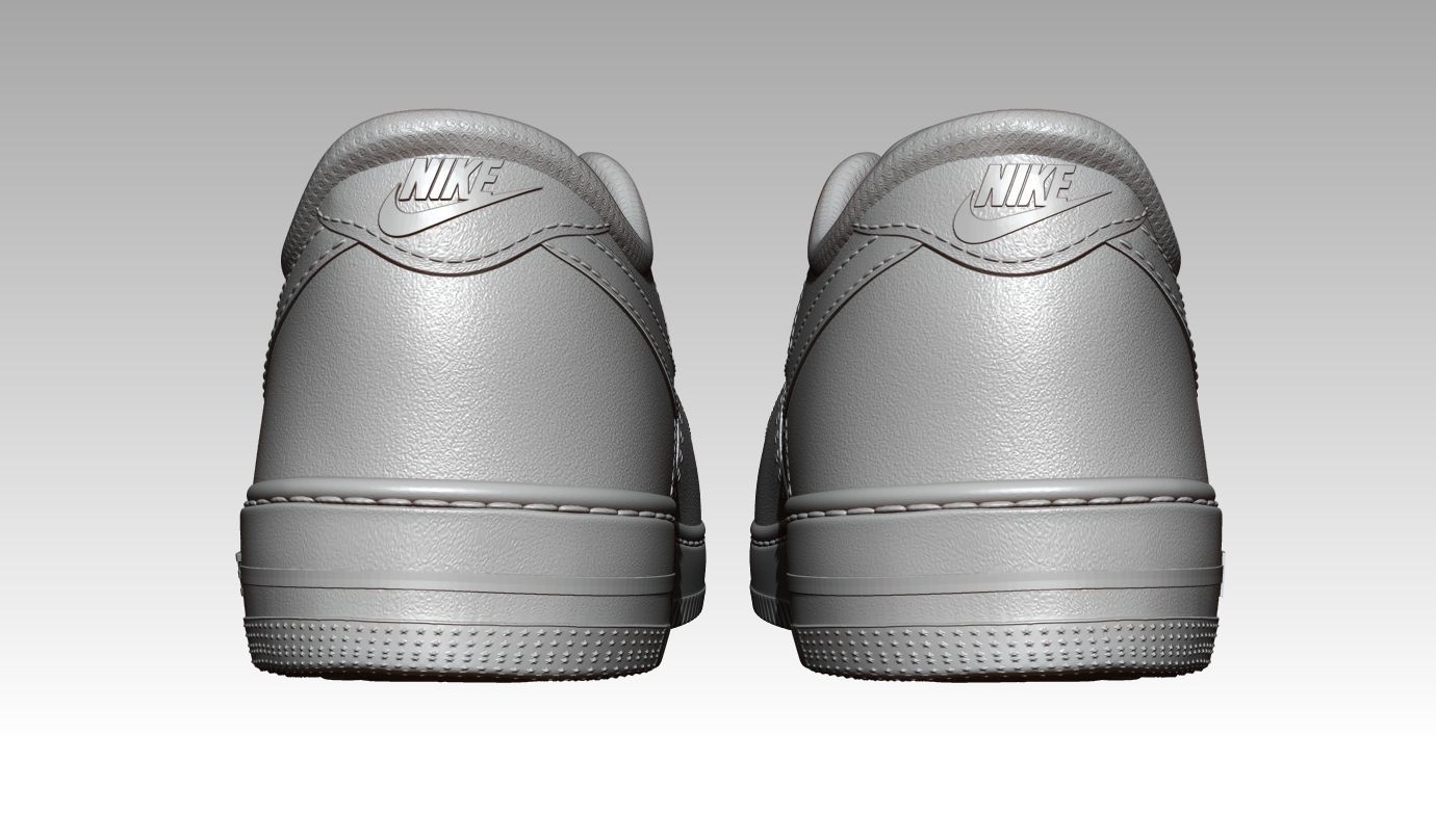 High detailed Nike Air Force 1 baby shoes for 3d print 3D print model_9