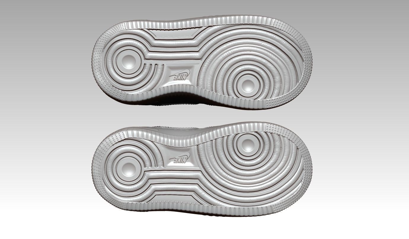 High detailed Nike Air Force 1 baby shoes for 3d print 3D print model_8