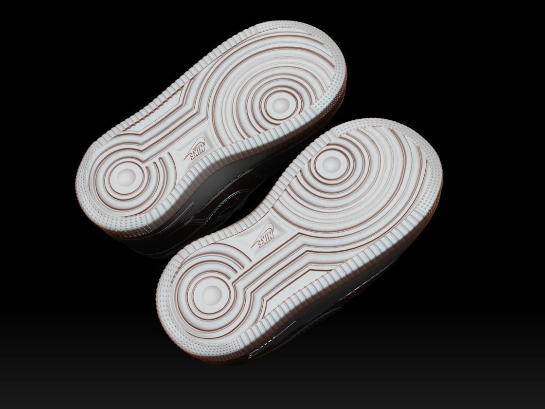 High detailed Nike Air Force 1 baby shoes for 3d print 3D print model_18