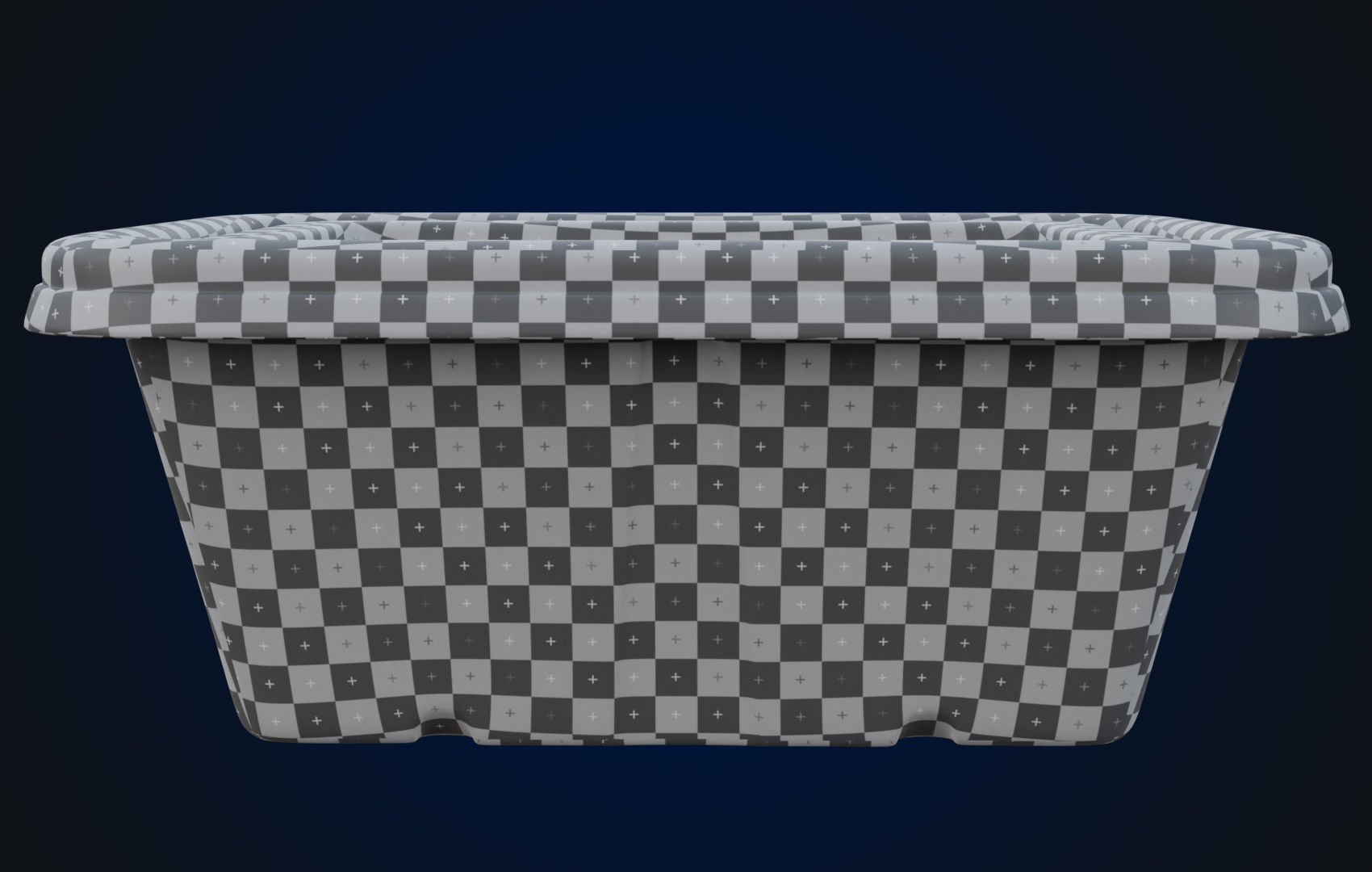 Box Food Cardboard Container - Disposable 3D model_20