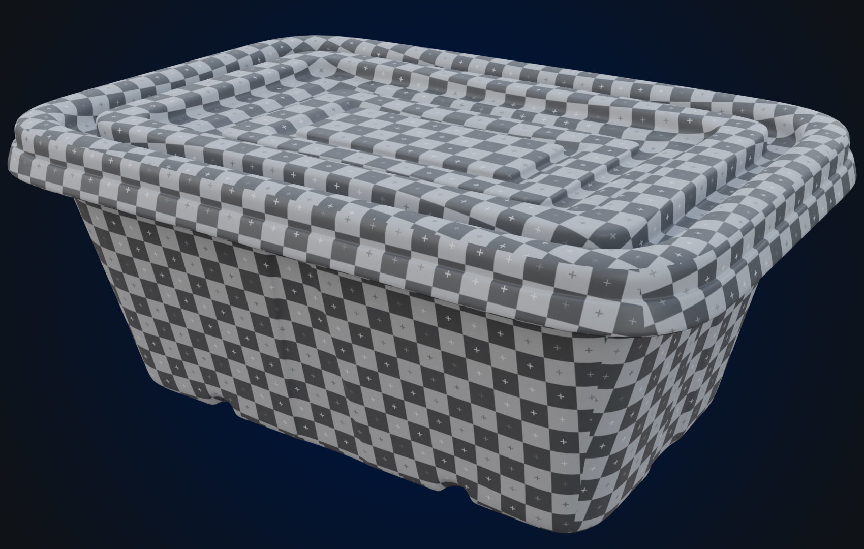 Box Food Cardboard Container - Disposable 3D model_32