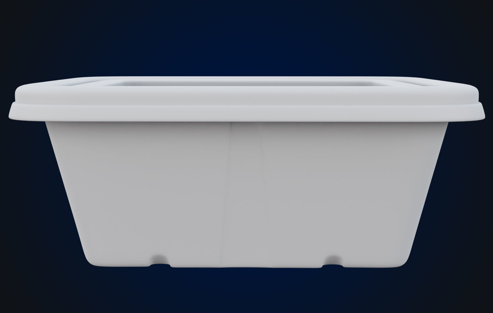 Box Food Cardboard Container - Disposable 3D model_24