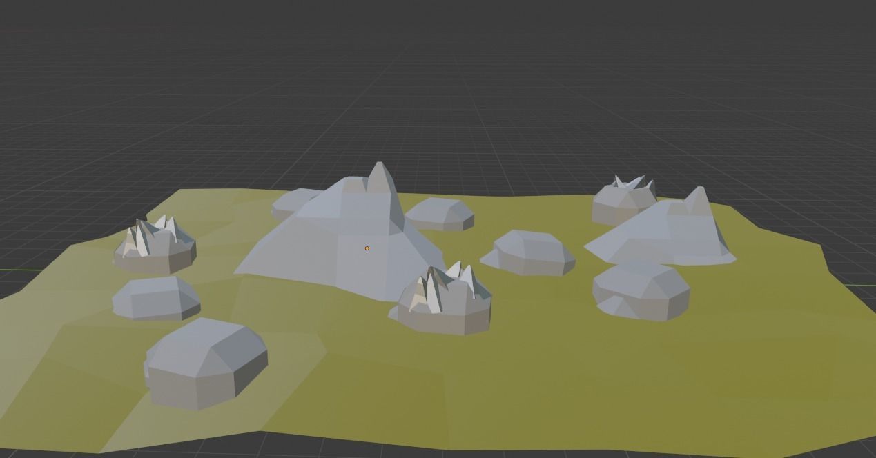 forest low pole  3D model_3