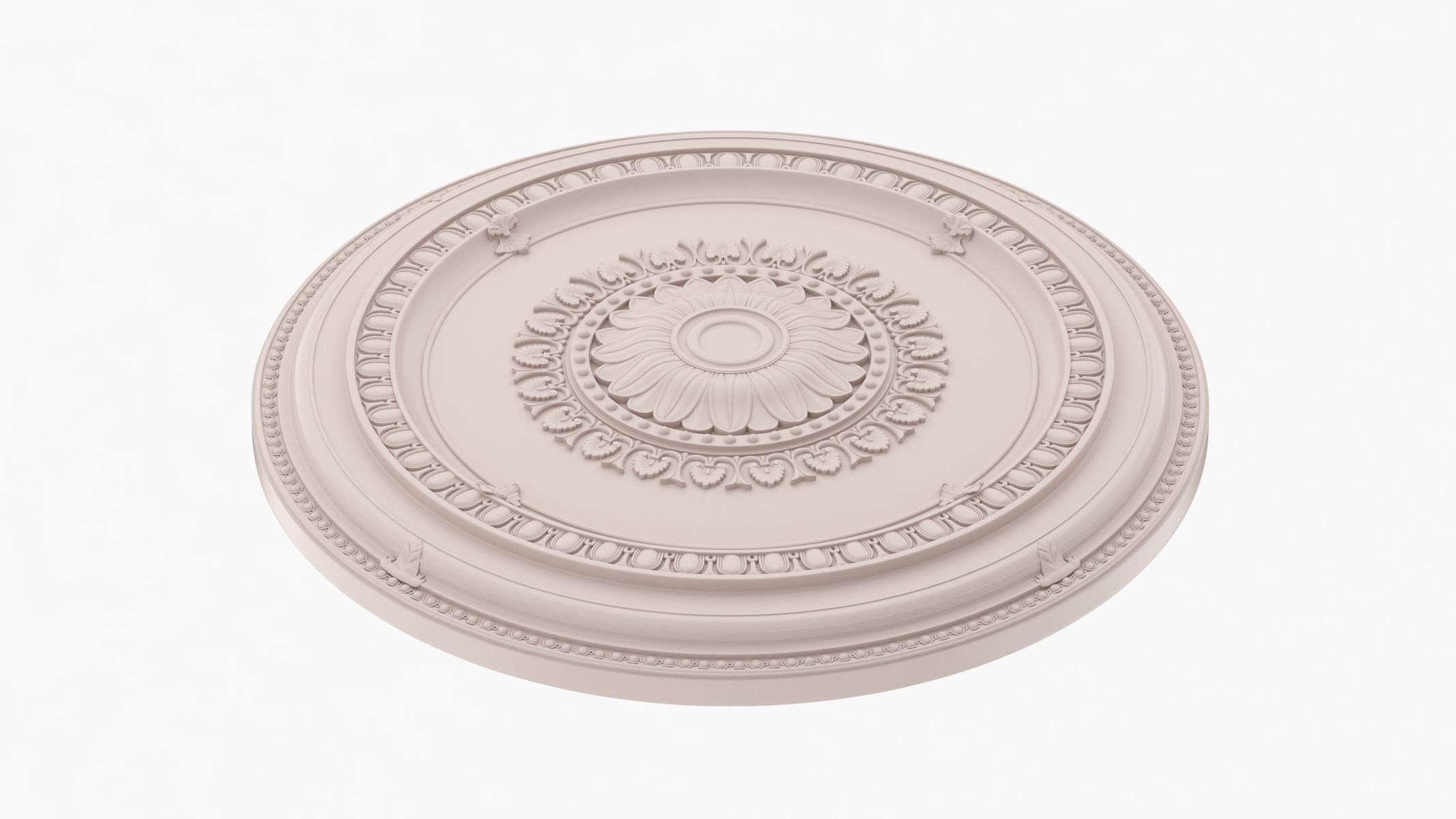 Classic Celling Medallion 30 3D model_4