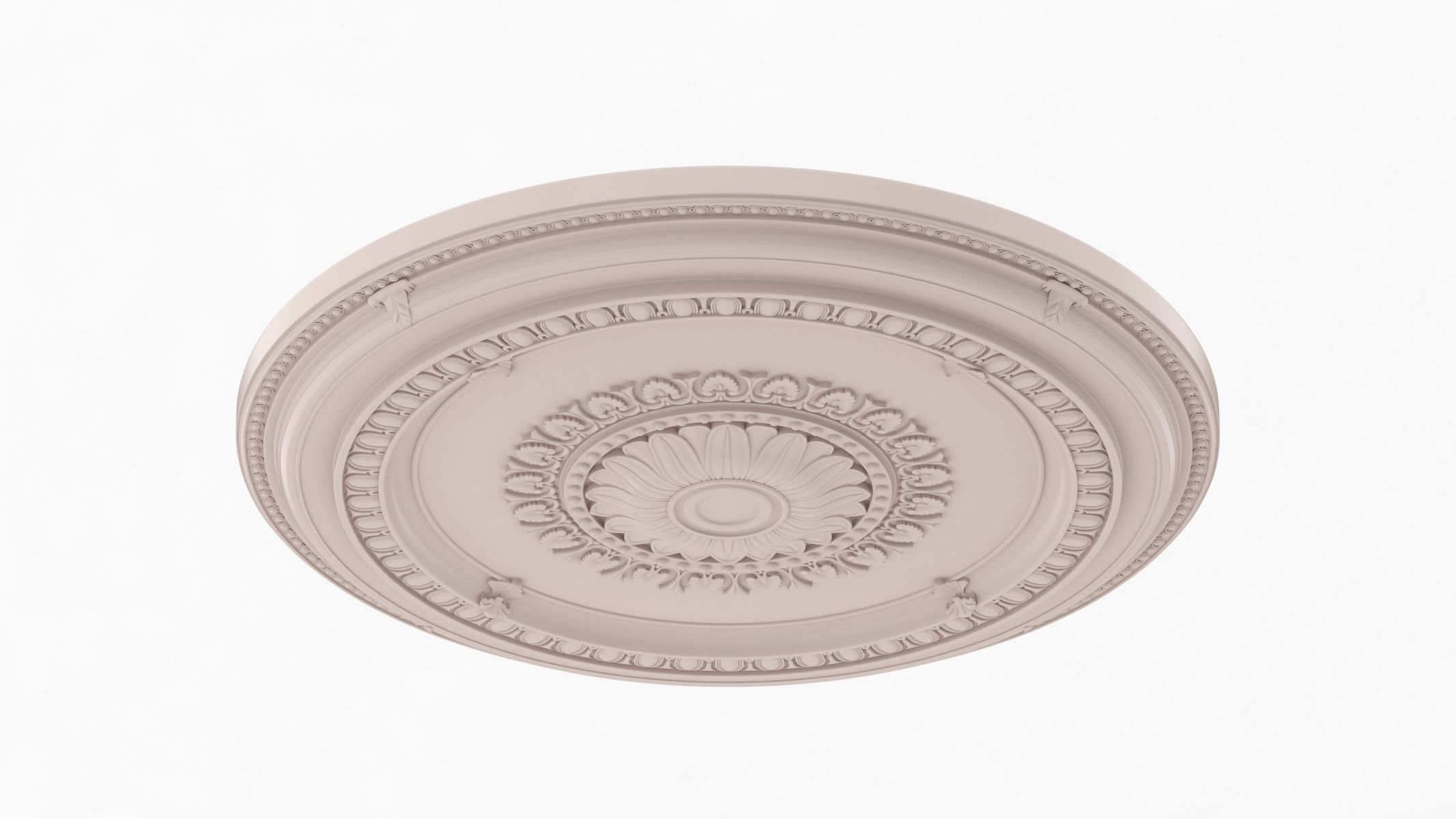 Classic Celling Medallion 30 3D model_3