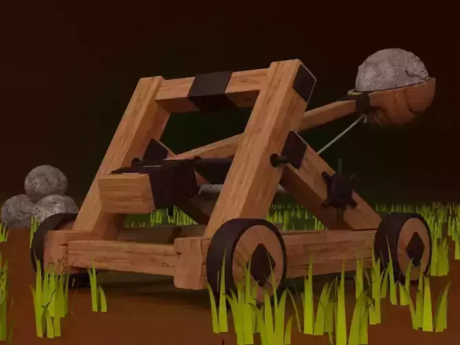 Medieval Catapult - Not Rigged