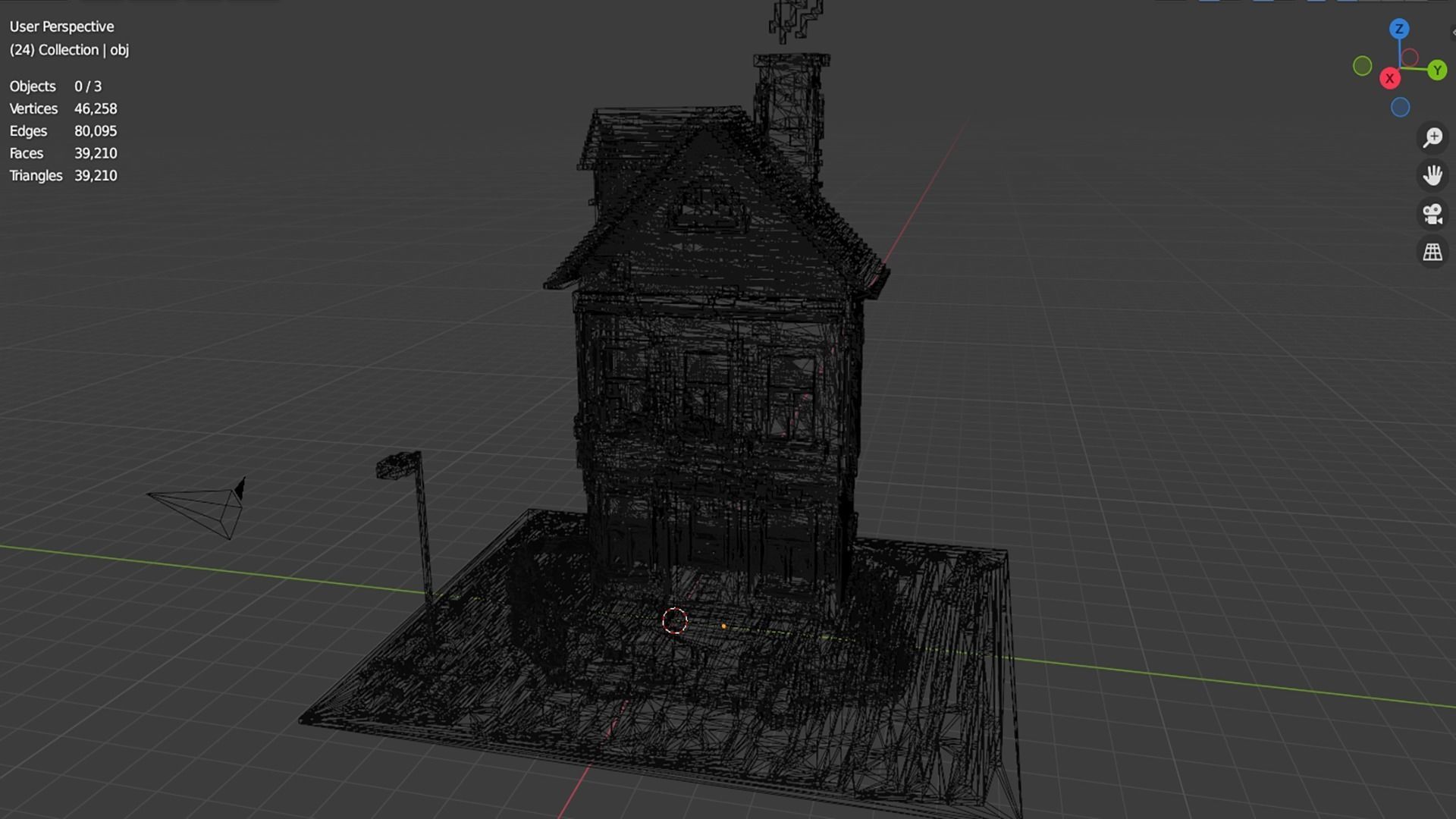 3D Voxel cartoon House  Low-poly 3D model_11