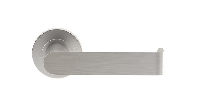 Compliant Satin Stainless Steel Door Handle 3D model