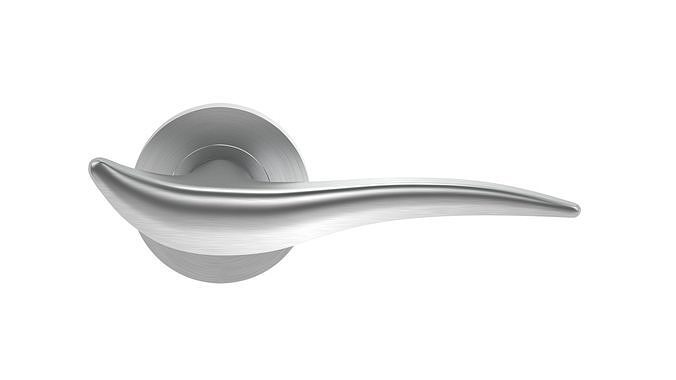 Consort Lunar Satin Stainless Steel Door Handle 3D model