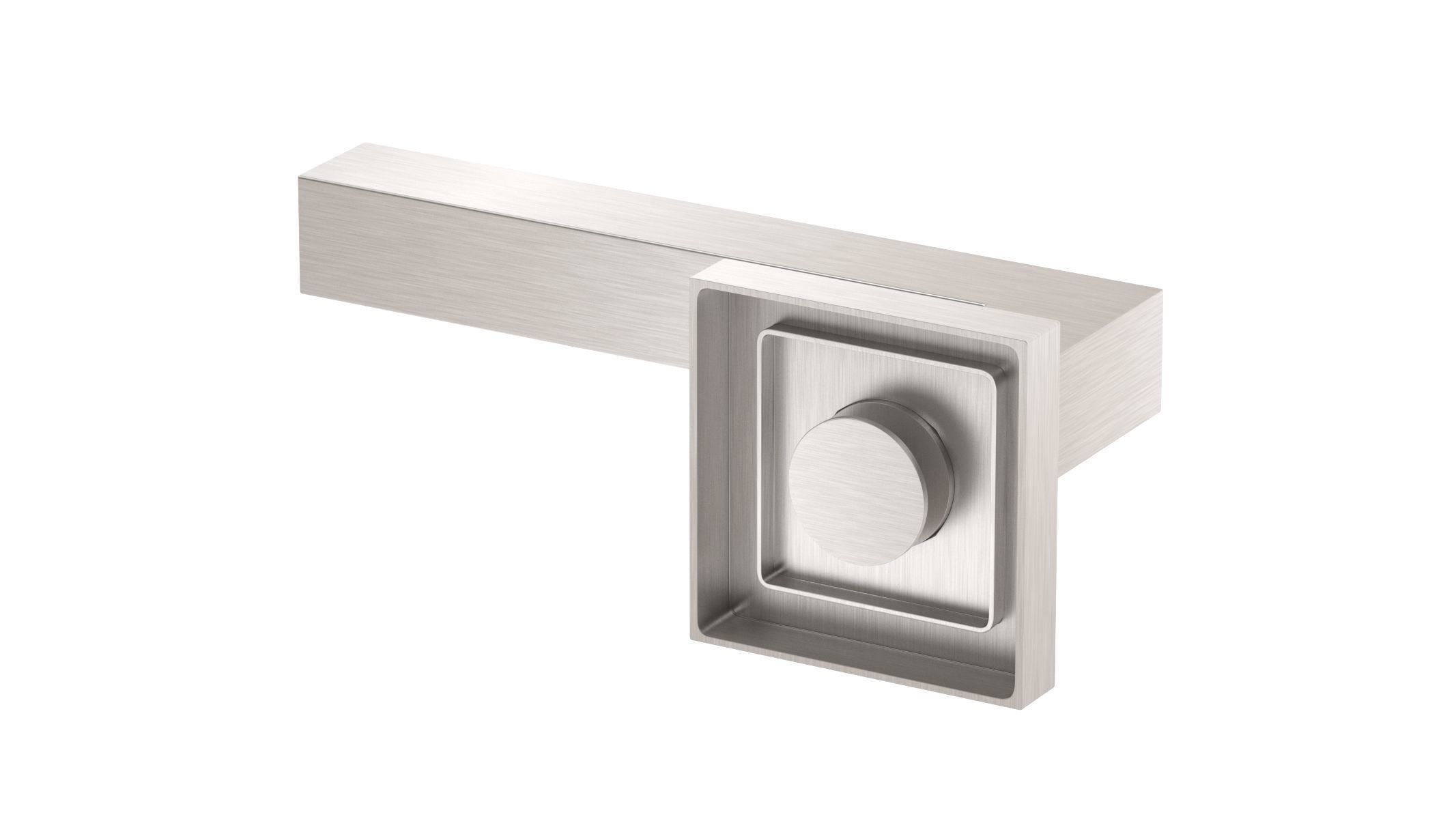 Eurospec Alvar Mitred Stainless Steel Door Handle 3D model_2