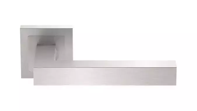 Eurospec Alvar Mitred Stainless Steel Door Handle