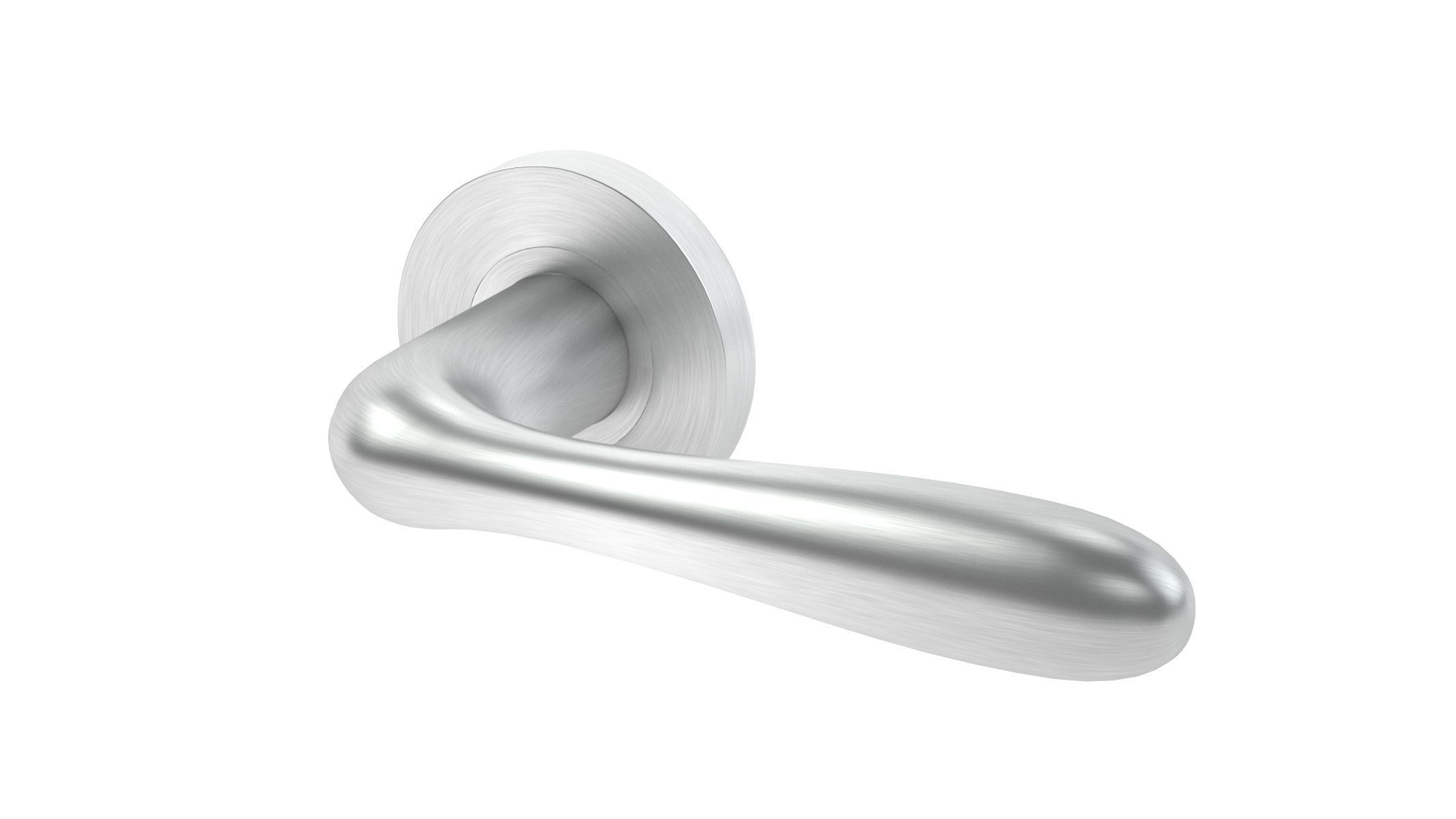 Eurospec Bulb Stainless Steel Door Handle 3D model_4