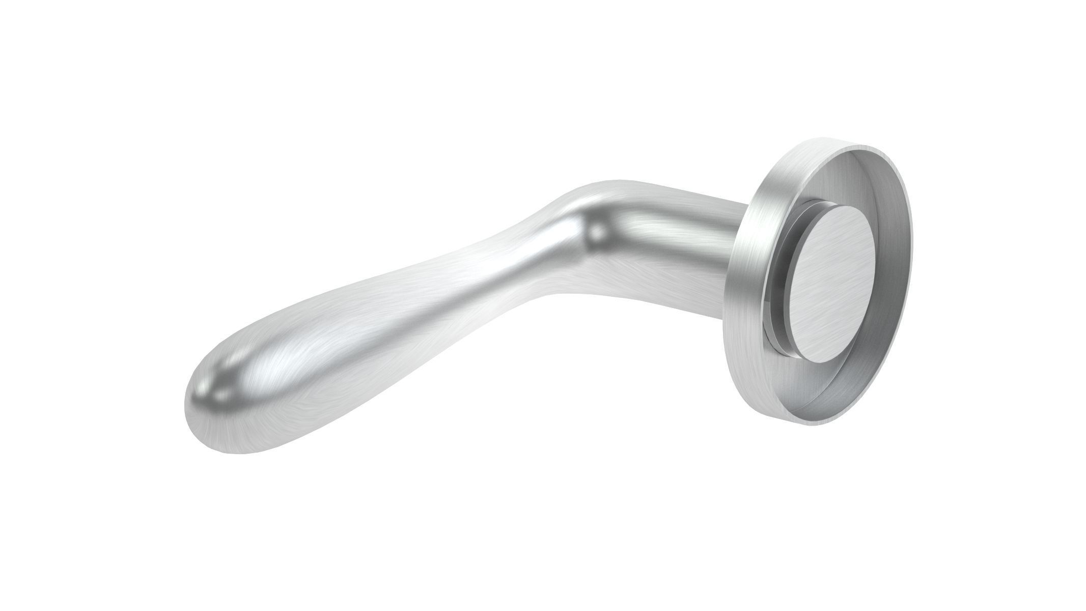 Eurospec Bulb Stainless Steel Door Handle 3D model_3