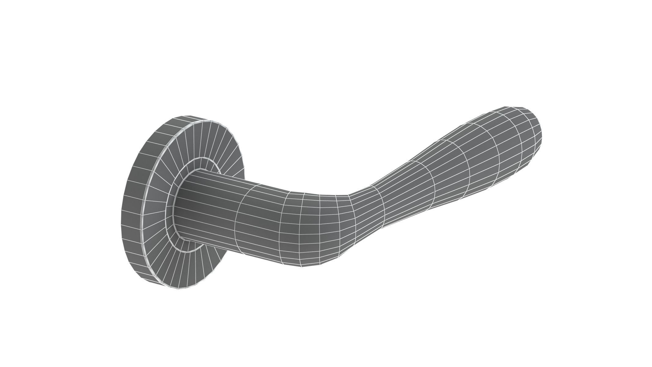 Eurospec Bulb Stainless Steel Door Handle 3D model_6