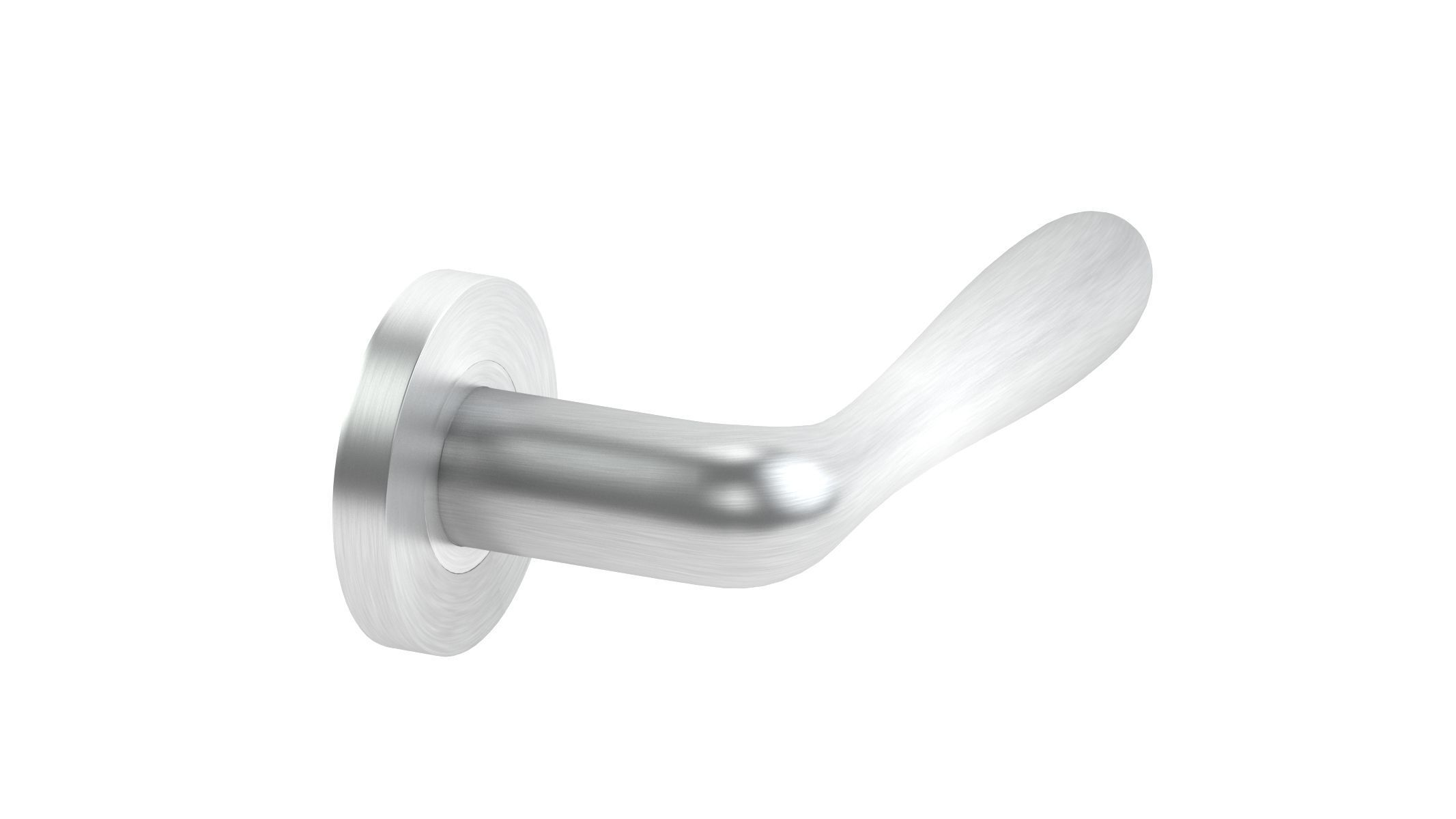Eurospec Bulb Stainless Steel Door Handle 3D model_1