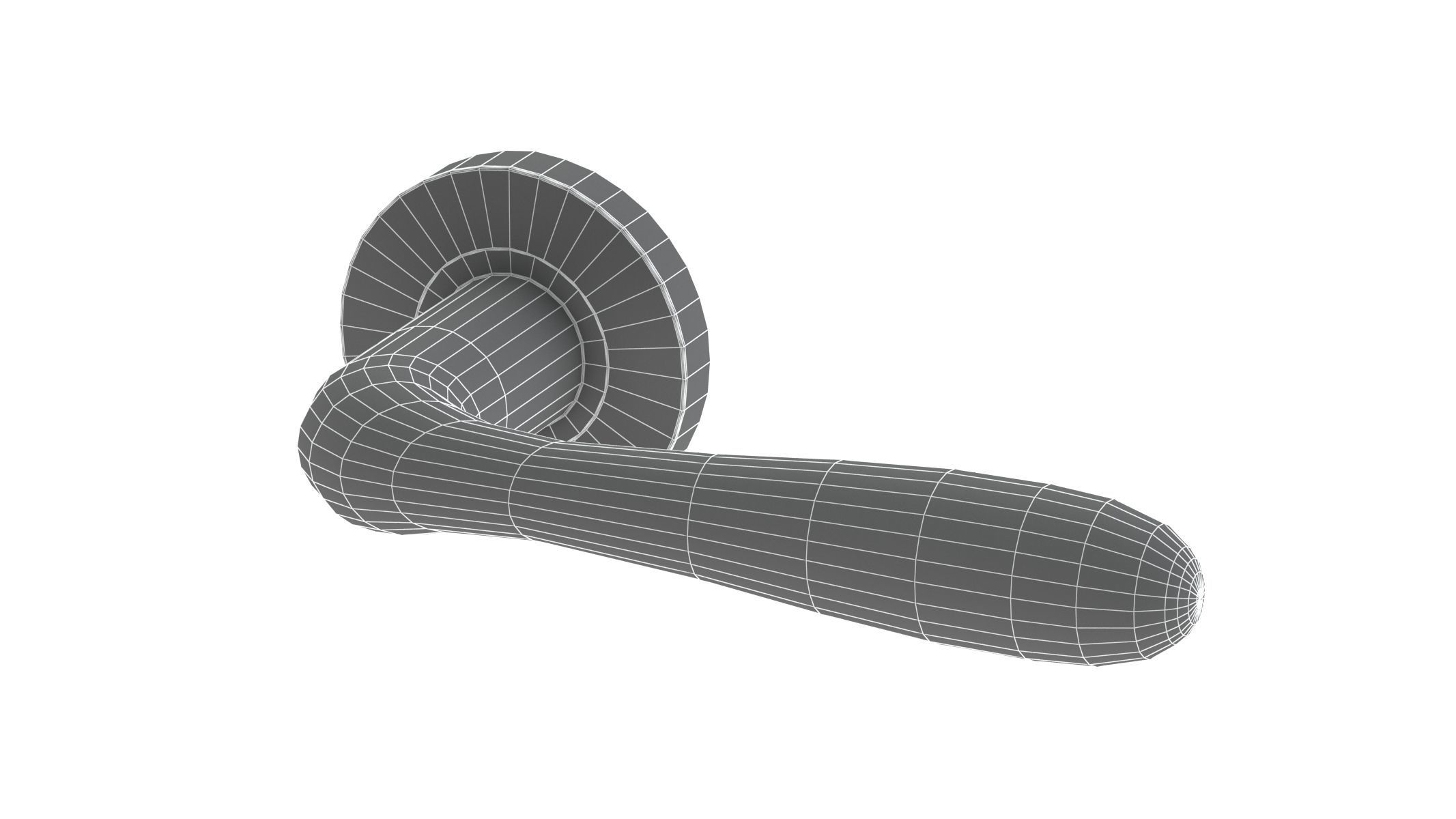 Eurospec Bulb Stainless Steel Door Handle 3D model_9