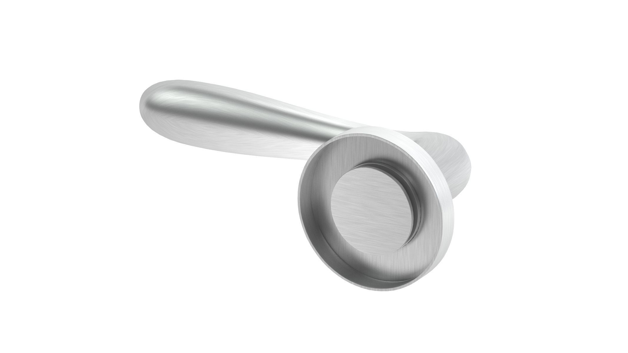 Eurospec Bulb Stainless Steel Door Handle 3D model_2